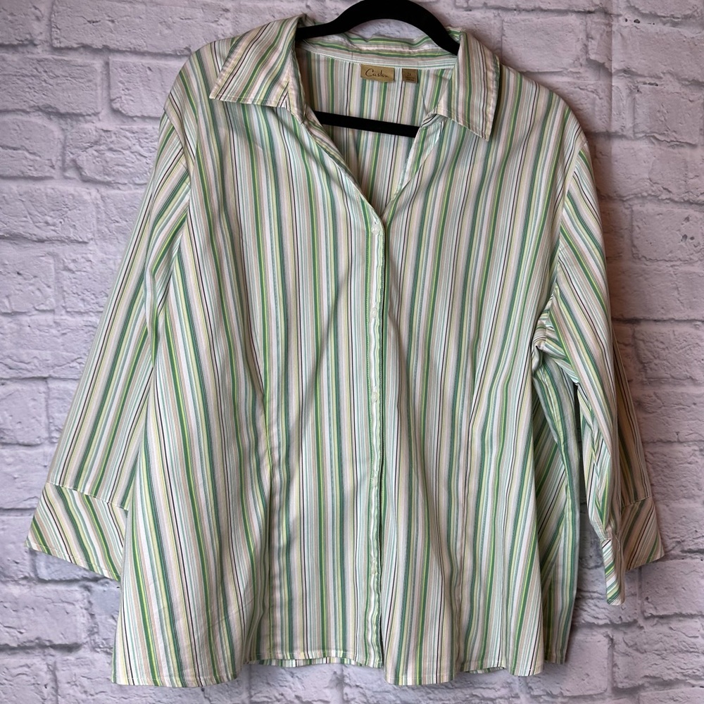 Caslon Striped Button Down Shirt